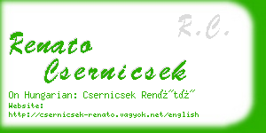 renato csernicsek business card